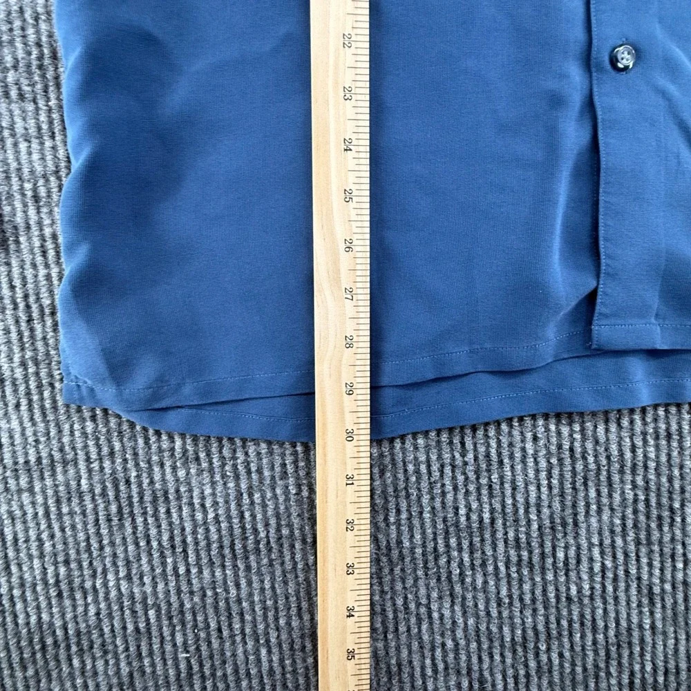 Axis Button Down Shirt Mens Large‎ Blue Excellent Long Sleeve Solid Pocket